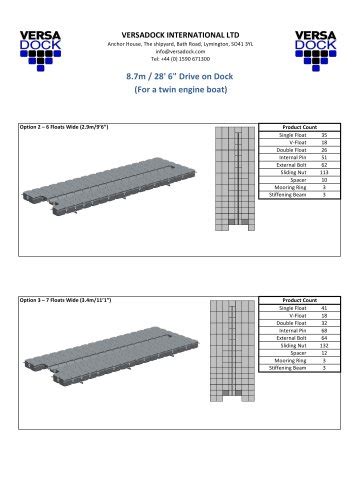 Military-grade modular floating dock and pontoon solutions. . Versadock price list
